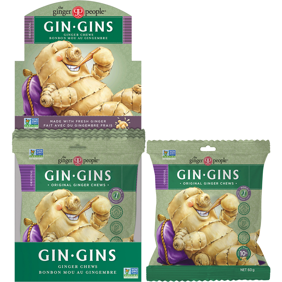 The Ginger People Gin Gins Ginger Candy Bag Chewy Original