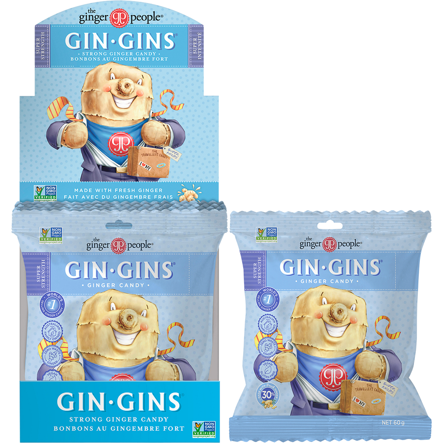 The Ginger People Gin Gins Ginger Candy Bag Super Strength