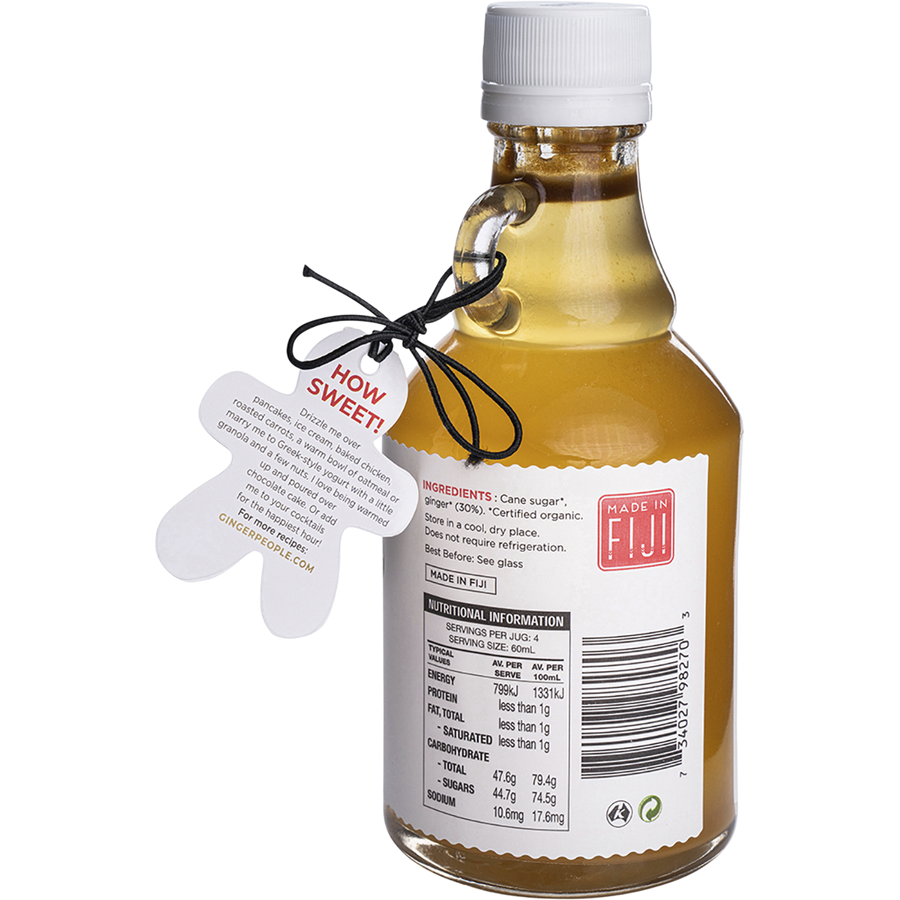 The Ginger People Fiji Ginger Syrup Organic
