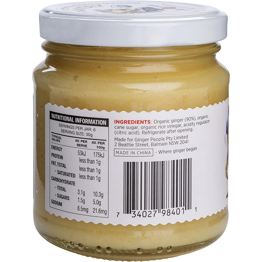 The Ginger People Minced Ginger Organic