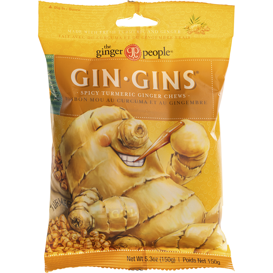 The Ginger People Gin Gins Ginger Candy Chewy Spicy Turmeric