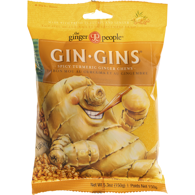 The Ginger People Gin Gins Ginger Candy Chewy Spicy Turmeric