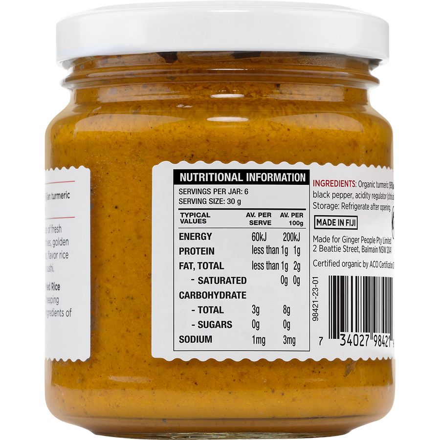 The Ginger People Turmeric Paste Organic
