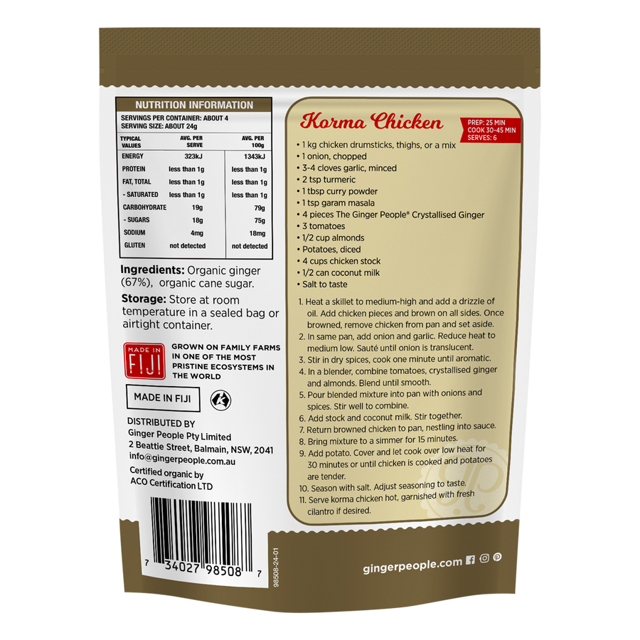 The Ginger People Organic Crystallised Ginger