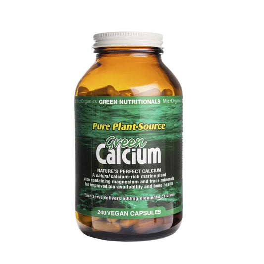 GREEN NUTRITIONALS Green Calcium Vegan Capsules 600mg 240 Caps