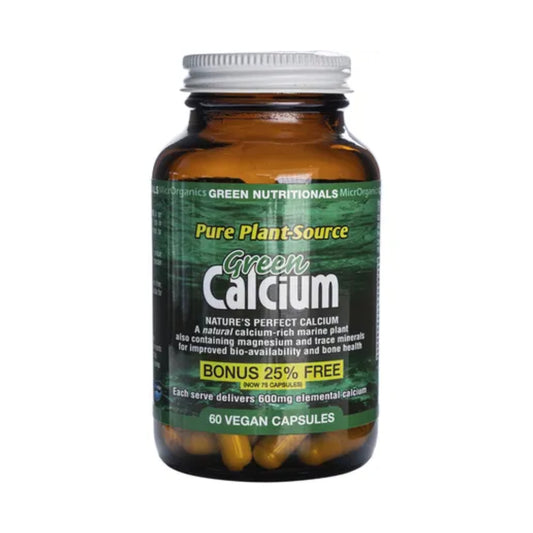 GREEN NUTRITIONALS Green Calcium Vegan Capsules 600mg 60 Caps