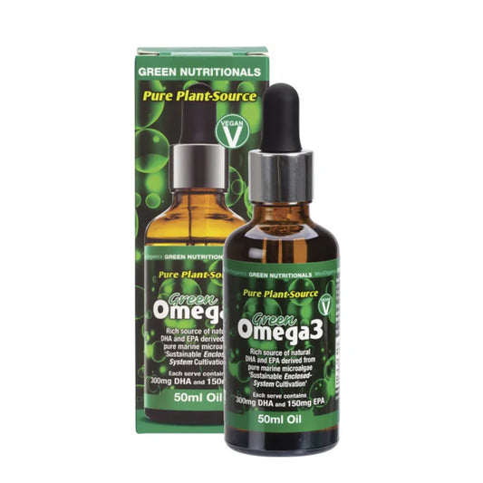 GREEN NUTRITIONALS Green Omega3 Vegan Drops 300mg DHA+150mg EPA 50ml