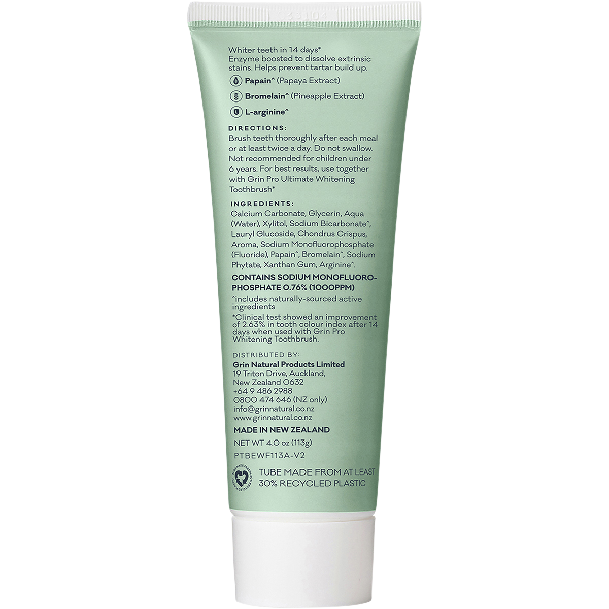 Pro Toothpaste Enzyme Whitening with Fluoride