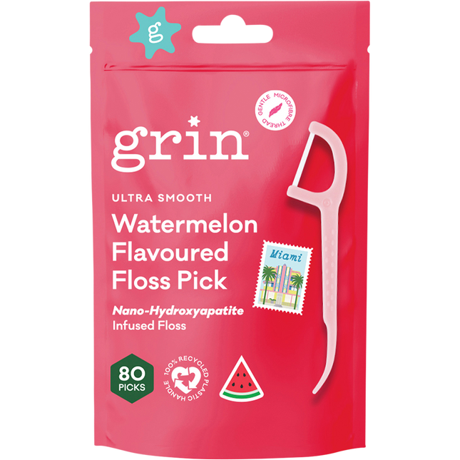 Ultra Smooth Floss Picks Watermelon Flavoured