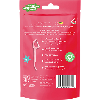 Ultra Smooth Floss Picks Watermelon Flavoured