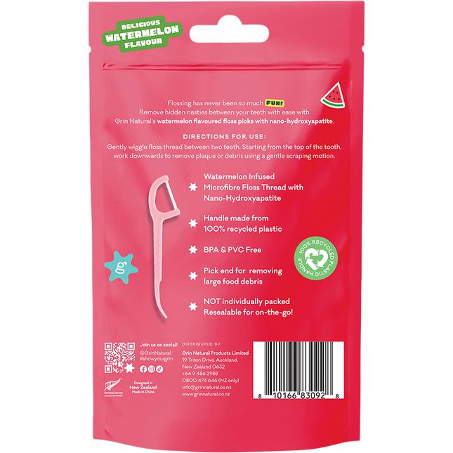 Ultra Smooth Floss Picks Watermelon Flavoured