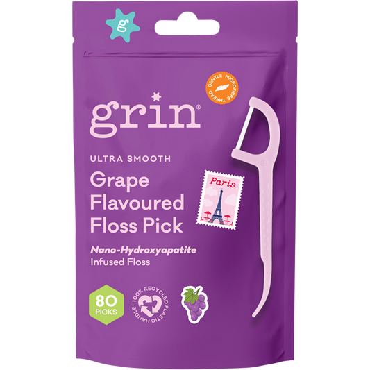 Ultra Smooth Floss Picks Grape Flavoured