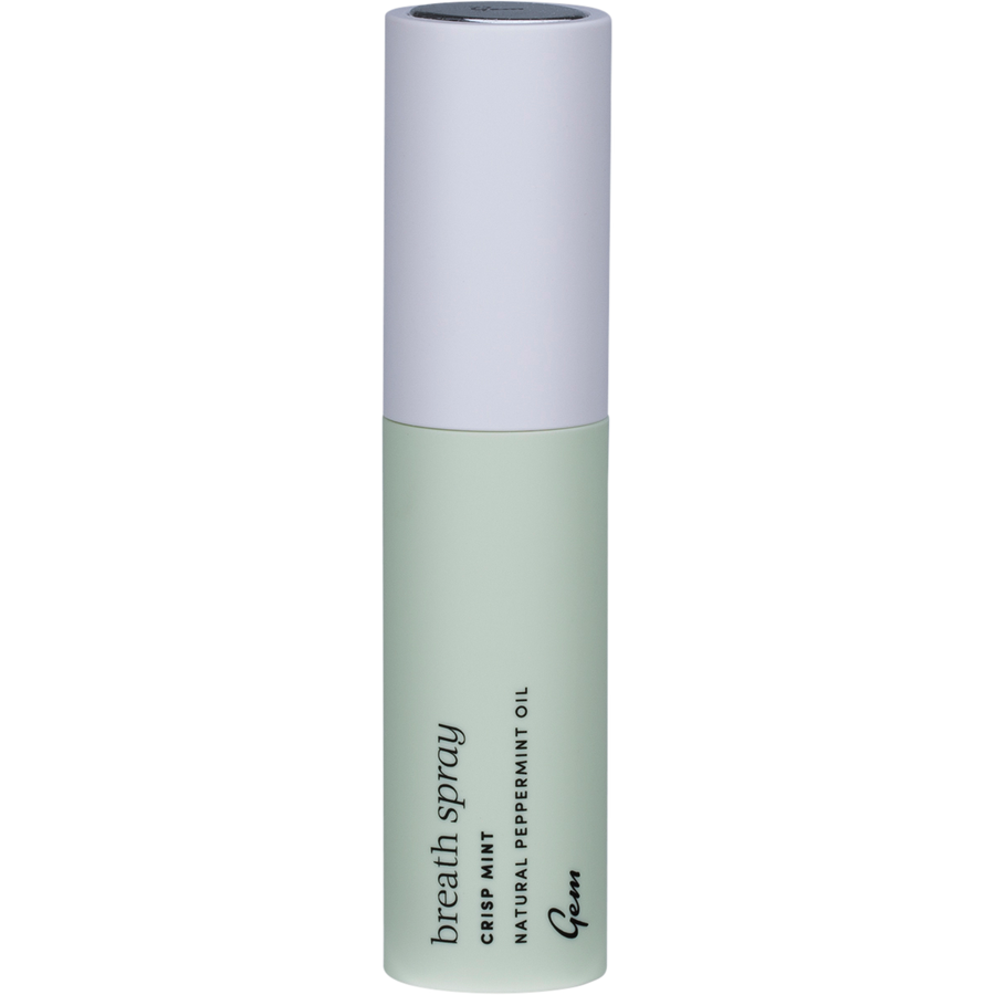 Gem mouth spray for bad breath with crisp mint flavour and long lasting fresh breath.