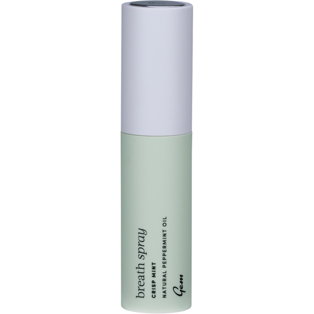 Gem mouth spray for bad breath with crisp mint flavour and long lasting fresh breath.