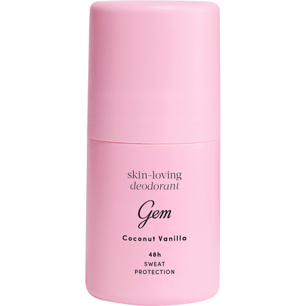 Gem deodorant coconut vanilla roll-on for skin nourishment