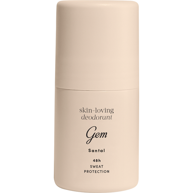 Gem roll on deodorant in Santal scent