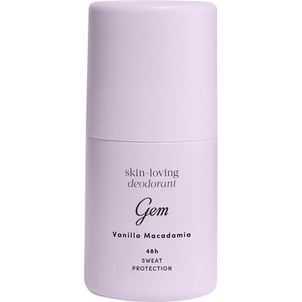 Gem roll on deodorant in Vanilla Macadamia scent