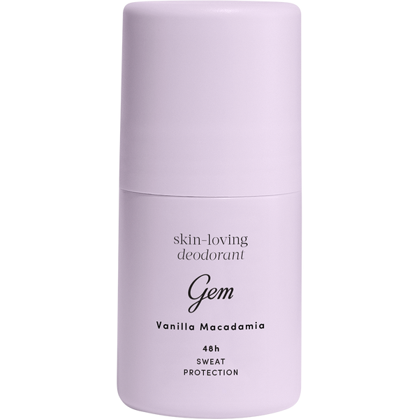 Gem roll on deodorant in Vanilla Macadamia scent