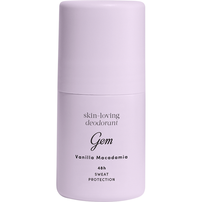 Gem roll on deodorant in Vanilla Macadamia scent