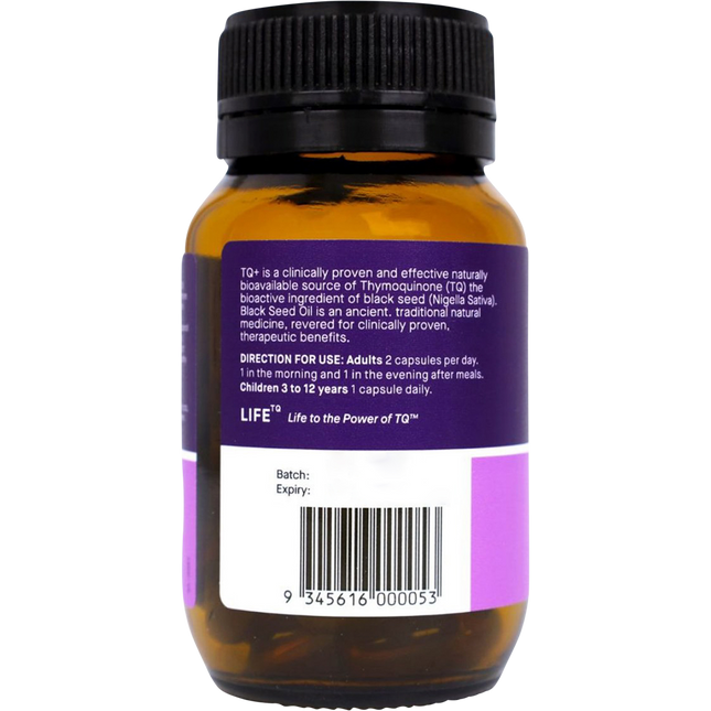 TQ+ Ultra Strength Black Seed Oil Vegecapsules