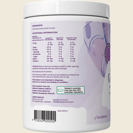 Happy Bum Gut Scrub Diatomaceous Earth 150g