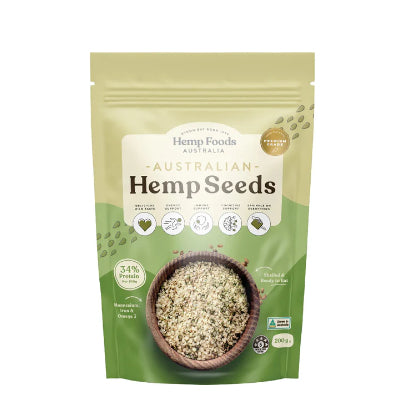 HEMP FOODS AUSTRALIA Australian Hemp Seeds Hulled 8x200g