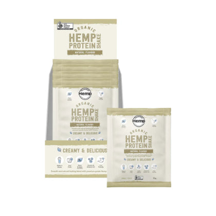 HEMP FOODS AUSTRALIA Organic Hemp Protein Shake Natural 7x35g