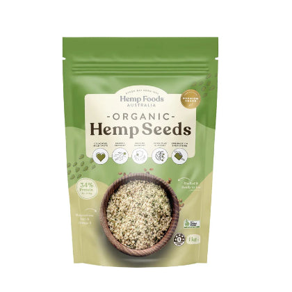 HEMP FOODS AUSTRALIA Organic Hemp Seeds Hulled 1kg