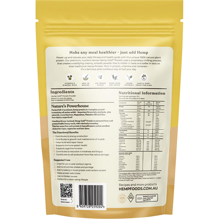 Organic Hemp Gold Protein