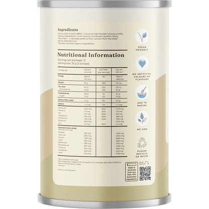 Organic Hemp Protein Shake Natural