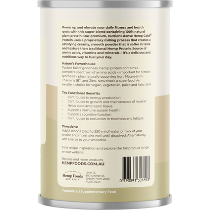 Organic Hemp Protein Shake Natural