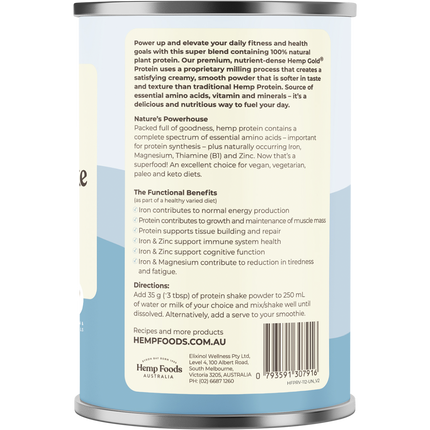 Organic Hemp Protein Shake Vanilla