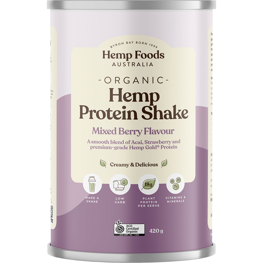 Organic Hemp Protein Shake Mixed Berry