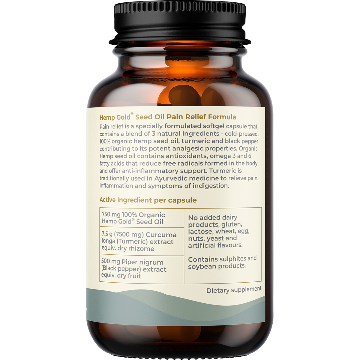 Pain Relief with Hemp Gold Seed Oil