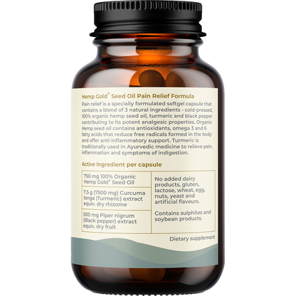 Pain Relief with Hemp Gold Seed Oil