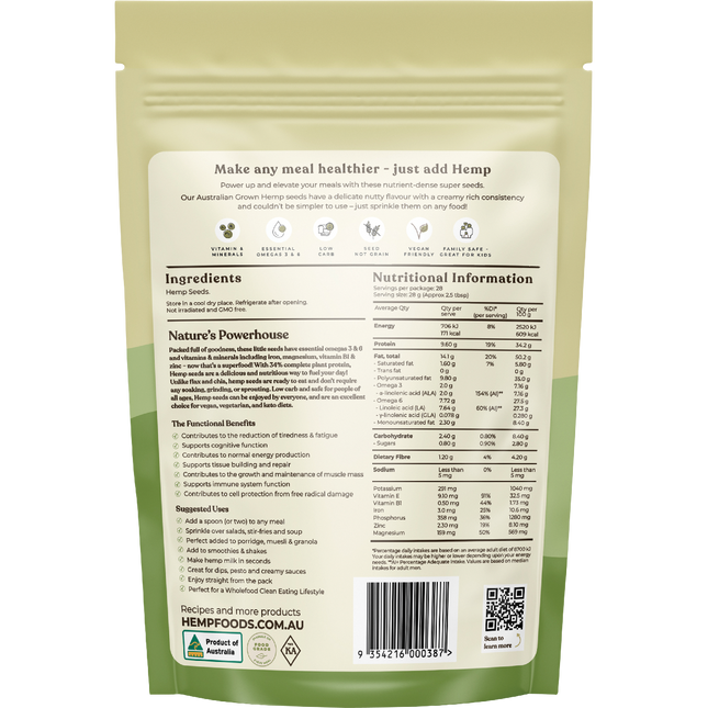 Australian Hemp Seeds Hulled