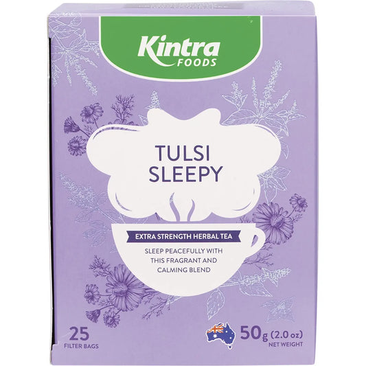 KINTRA FOODS Herbal Tea Bags Tulsi Sleepy 25pk