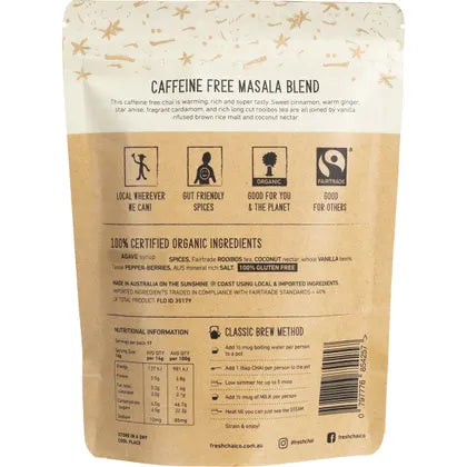 THE FRESH CHAI CO. Vegan Caffeine Free Masala Long Soaked Chai 250g