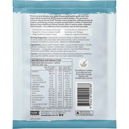 HEMP FOODS AUSTRALIA Organic Hemp Protein Shake Vanilla 7x35g
