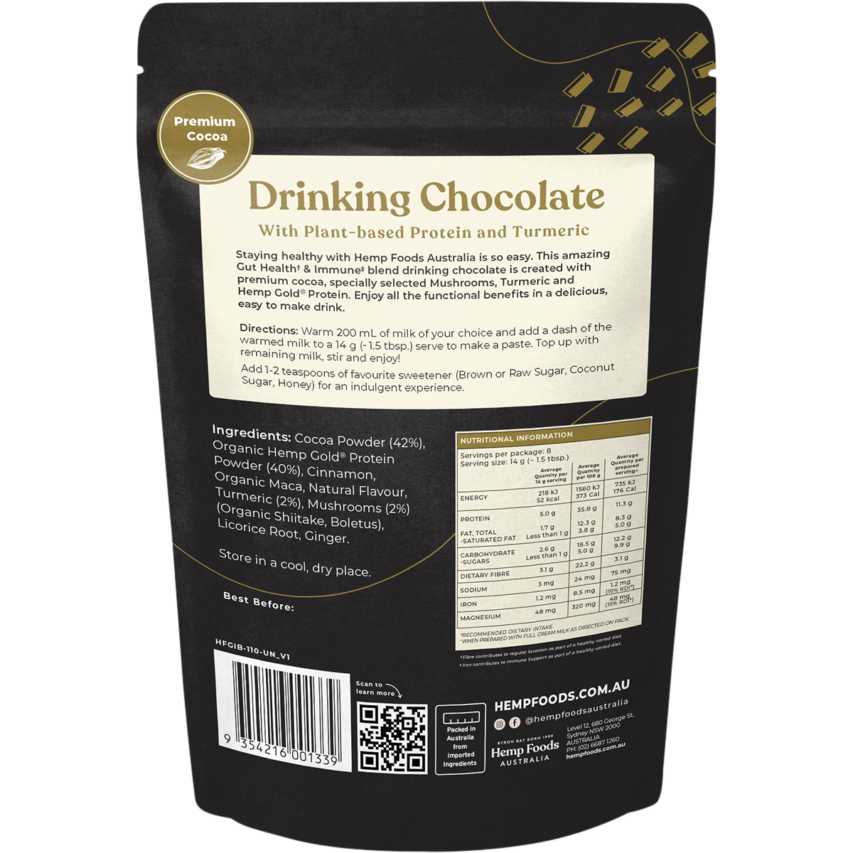 Drinking Chocolate Gut Health & Immune