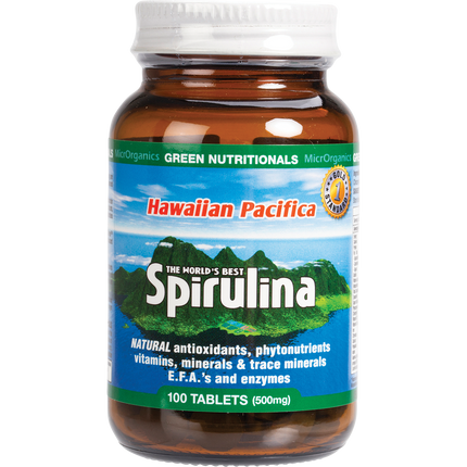 Hawaiian Pacifica Spirulina Tablets 500mg