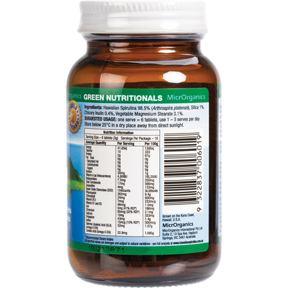 Hawaiian Pacifica Spirulina Tablets 500mg