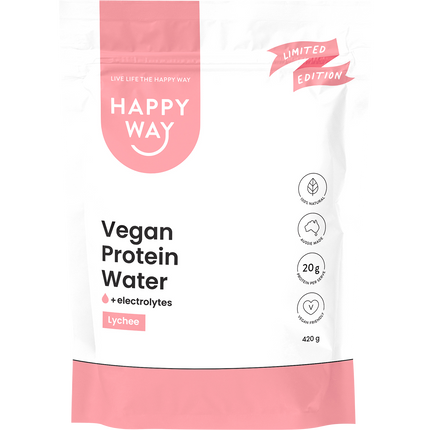 HAPPY WAY Vegan Protein Water Lychee