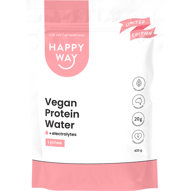 HAPPY WAY Vegan Protein Water Lychee