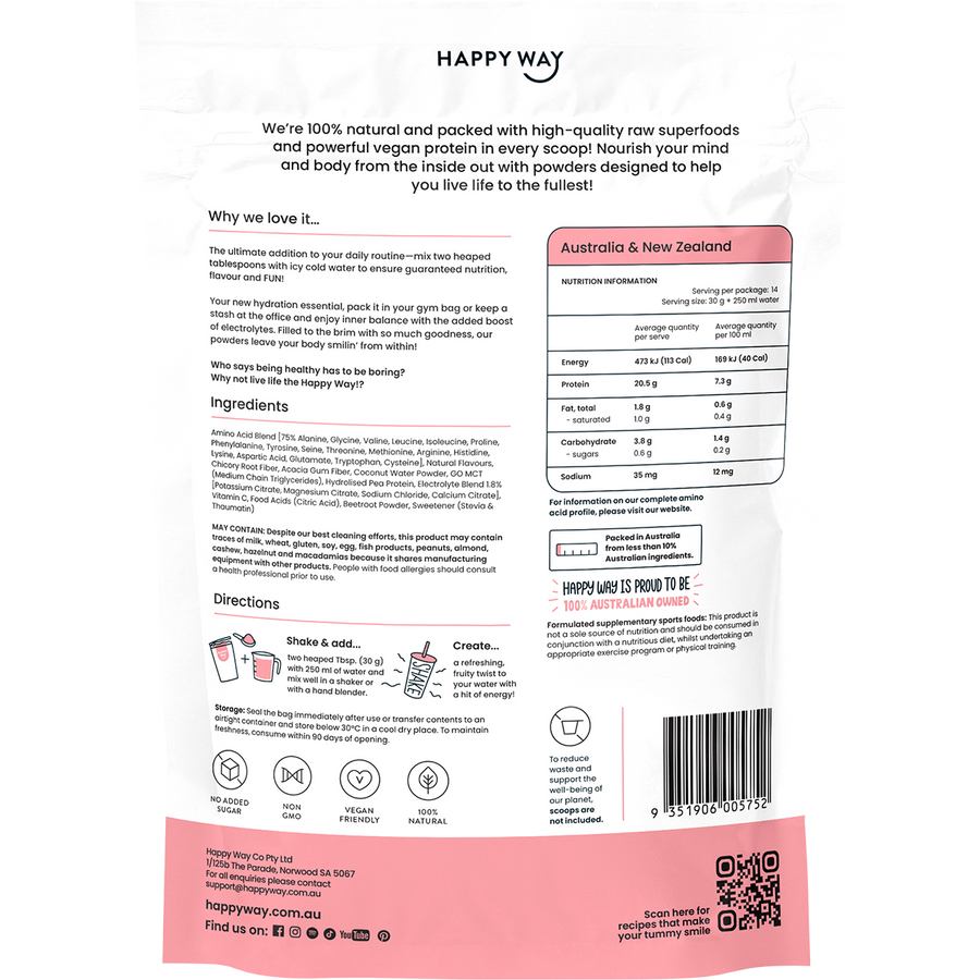HAPPY WAY Vegan Protein Water Lychee