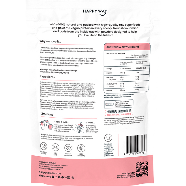 HAPPY WAY Vegan Protein Water Lychee