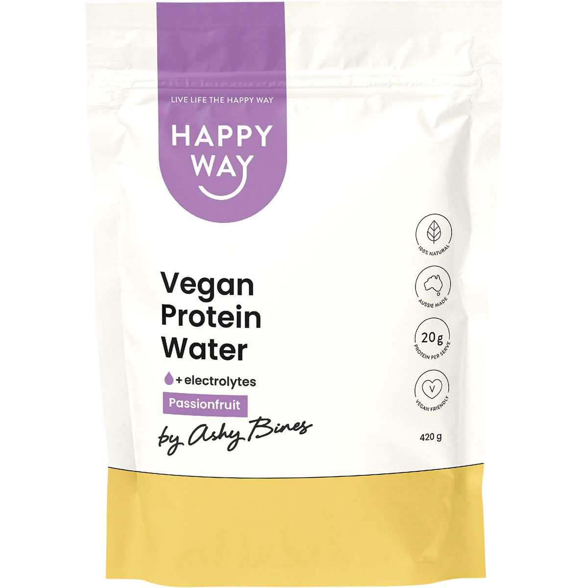 Ashy Bines Vegan Protein Water Passionfruit