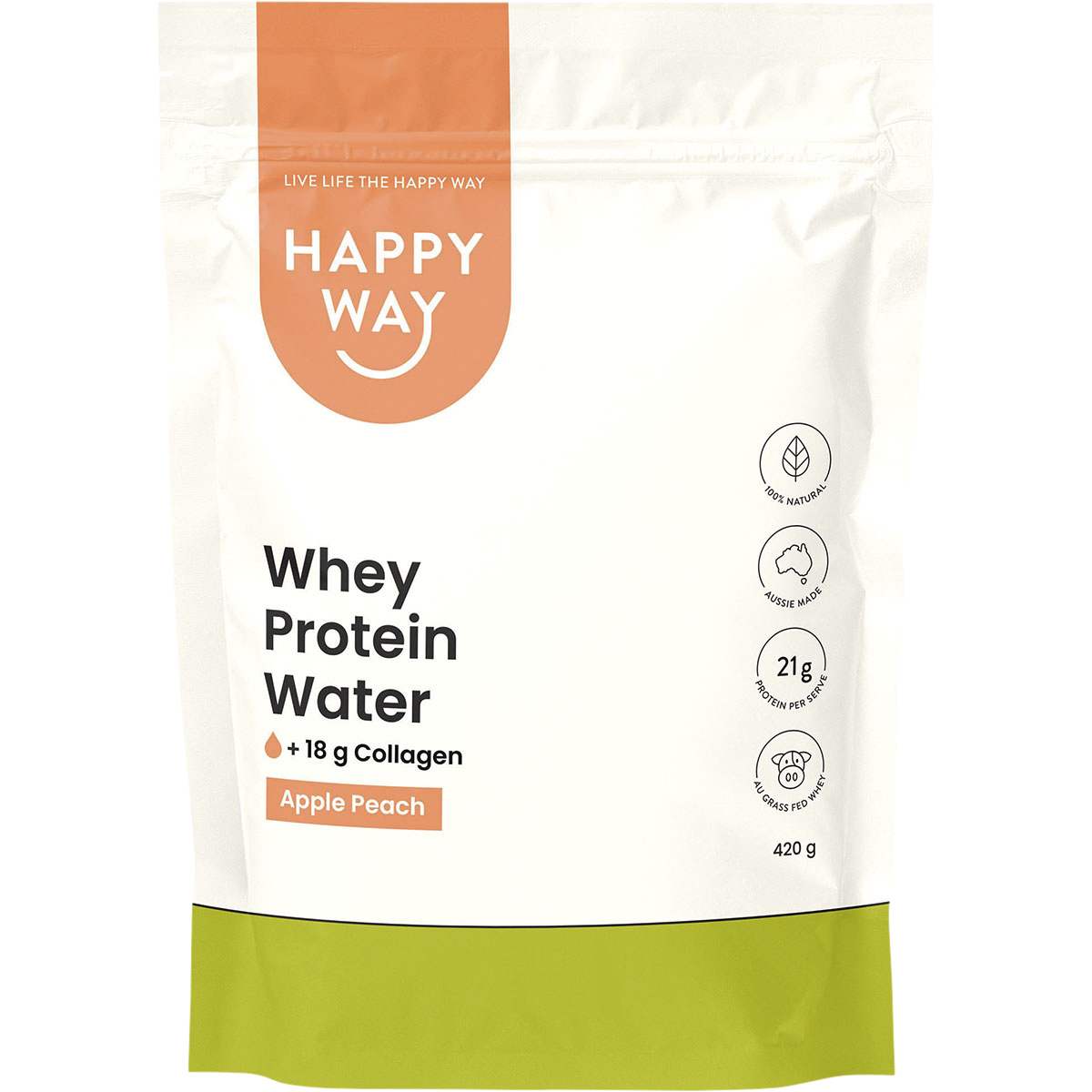 Whey Protein Water Apple Peach