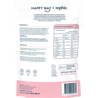 Sophie's Hot Choccy Dairy Vanilla Chai