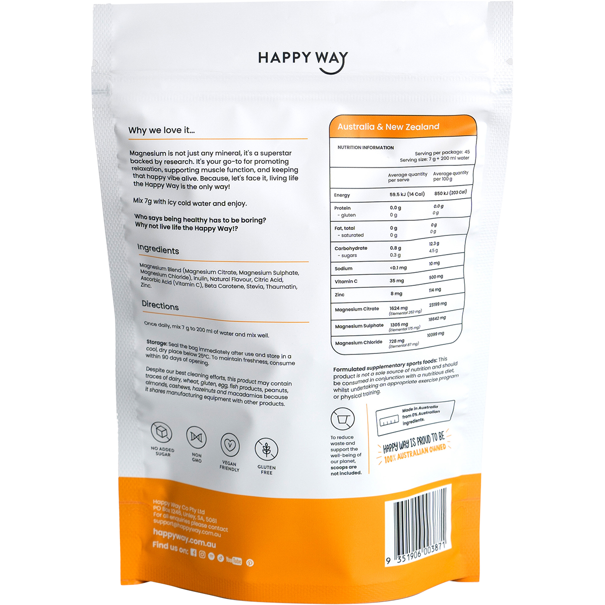 Magnesium Powder Orange